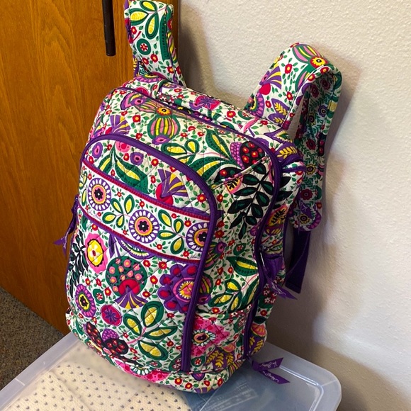 Vera Bradley Bags Vera Bradley Floral Quilted Backpack Laptop